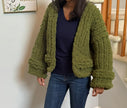 Olive Grove – Chunky Knit Cardigan