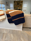 Harbor & Honey Chunky Knit Blanket — Handmade Finger Knit Cozy Throw