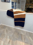 Harbor & Honey Chunky Knit Blanket — Handmade Finger Knit Cozy Throw