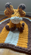 Baby Giraffe Plushie and Blanket Play-Mat Set